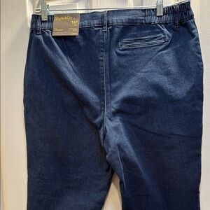 Style & Co. Blue Straight Leg Comfort Waist Capri Jeans